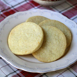 Meyer Lemon Shortbread Cookies