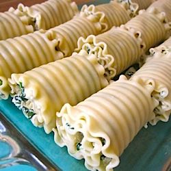 Spinach Lasagna Roll Ups