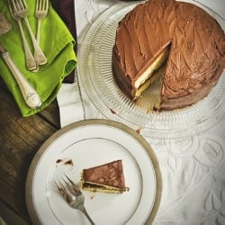 Pound Cake & Mocha Frosting