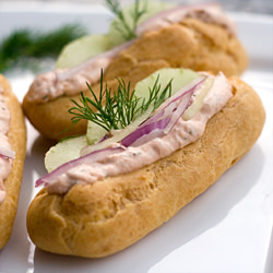 Savory Salmon Mousse Eclairs