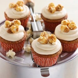 Caramel Popcorn Cupcakes