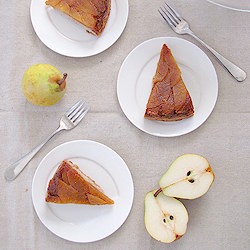 Caramel Pear Torte