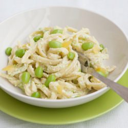 Pasta with Edamame Pesto