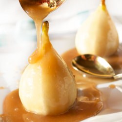 Raw Caramel Glazed Pears