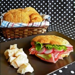 Fluffy Focaccia with Oatmeal