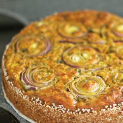 Veggie and Parmesan Cake