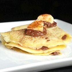 Crepes w/ Nutella & Mascarpone