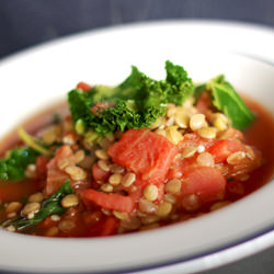 Vegan Mediterranean Kale Soup