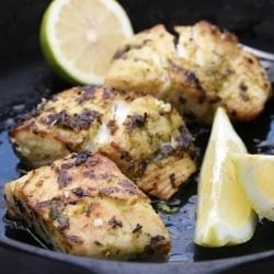 Pan Fried Bluenose with Basil