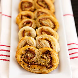 Pepperoni & Parmesan Palmiers