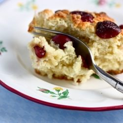 Cherry Vanilla Breakfast Cake