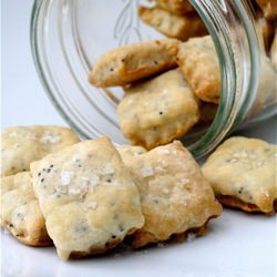 Poppy Seed and Sea Salt Crackers