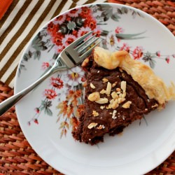 Chocolate Caramel Triple Nut Tart