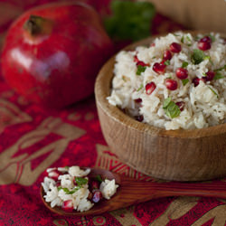 Pomegranate Saffron Rice