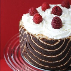 Joconde Cheesecake with Ganache