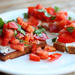 Fancy Tomatoes on Toast