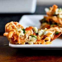Baked Buffalo Chicken Nachos