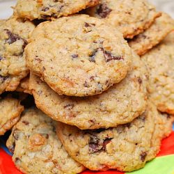 Chocolate Toffee Crunch Cookies