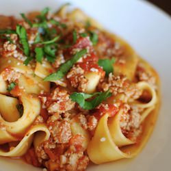Turkey Bolognese Ragu Pappardelle