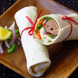 Reshmi Chicken Kebab Rolls