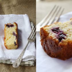 Blueberry Cream Cheese Butter Cake