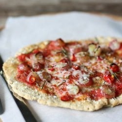 Pizza with Grapes & Chili