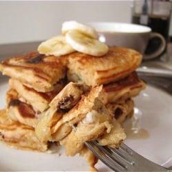Chocolate Chip Banana Pancakes