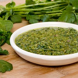 Herb Pesto, Naan Bread