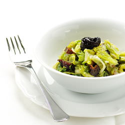 Escarole with Bacon and Plum