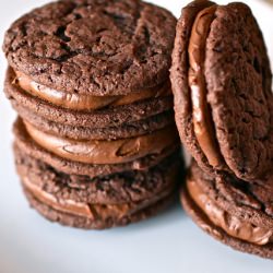Chocolate Malt Sandwich Cookies