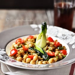 Chickpeas and Bok Choy Salad