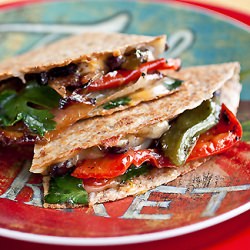 Pepper & Black Bean Quesadillas
