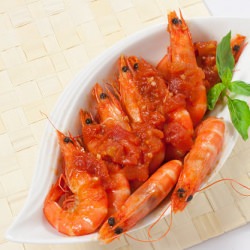 Tomato Chilli Prawns