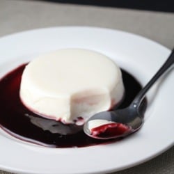 Panna Cotta w/ Blackberry Sauce