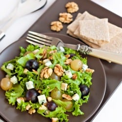 Grapes Nuts and Gorgonzola Salad