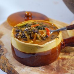 Black Bean, Sausage and Kale Soup