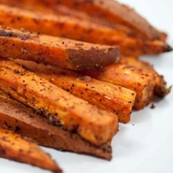 Spicy Sweet Potato “Fries”
