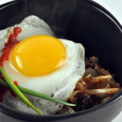 Pork-Cabbage Rice w/ Fried Egg