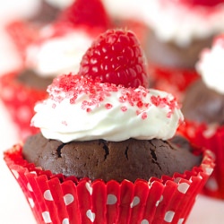 Chocolate & Raspberry Cupcakes