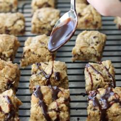 Chewy Nutella & Oatmeal Bars