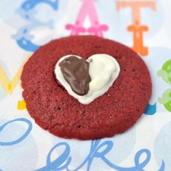 Black & White Red Velvet Cookies