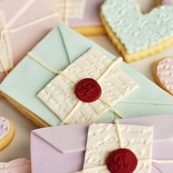 Love Letter/Scripted Heart Cookies