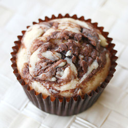 Self-Frosting Nutella Cupcakes