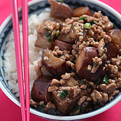 Chinese Eggplant with Pork Sauce