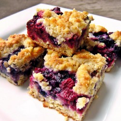 Raspberry & Blueberry Crumb Bars