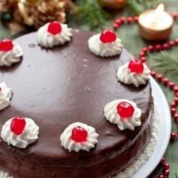 Chocolate and Cream Cake