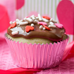 Nutella Valentine’s Cupcake