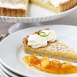 Lime and Macadamia Nut Tart