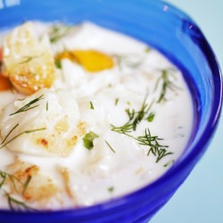 Lightened Up Clam Chowder