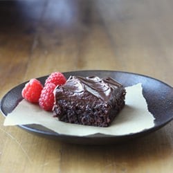Raspberry Truffle Brownies
